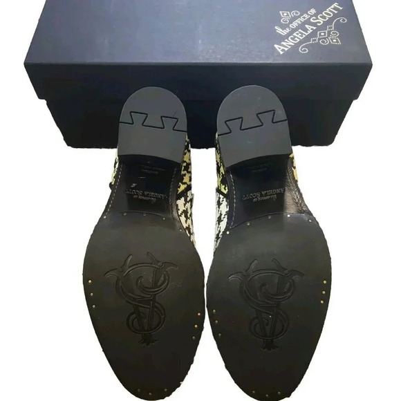 New $600 The Office Of Angela Scott Size 6 or 36 Mrs. Maisel Midheel Bumblebee - Picture 11 of 12